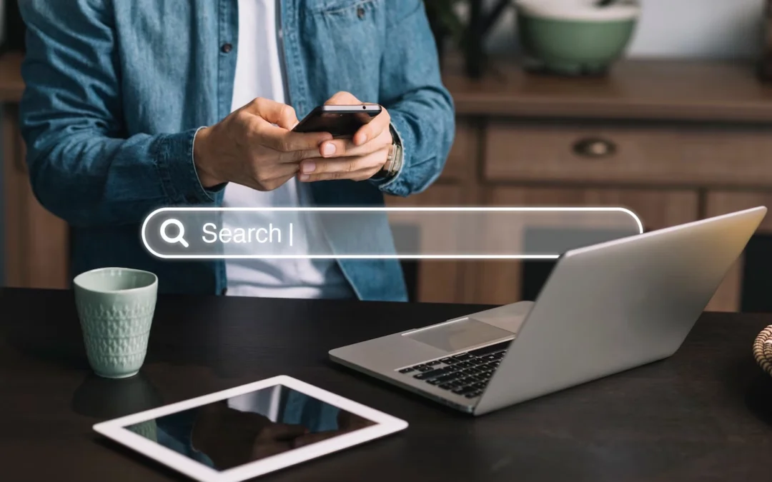 Homepage concept with search bar